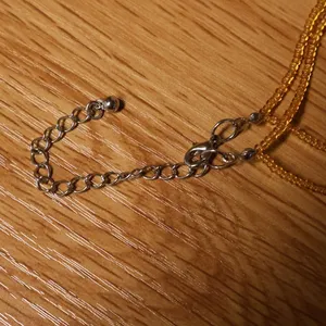 Boho Natural Stone Donut Pendant Necklace Brown Earthy Seed‎ Bead Granola Zen thumbnail 4