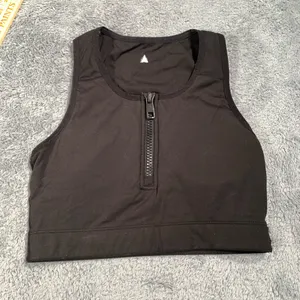Vitality balance athletica Black Zip-Front sports bra thumbnail 1