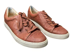 👟 Frye Ivy Low Top Leather Sneakers‎ Women’s 10 Brown Lace Up Casual 👟 thumbnail 1