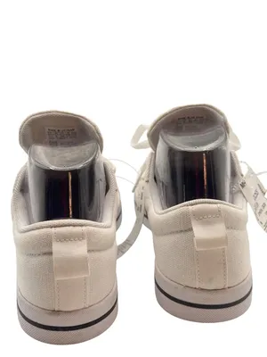 Adidas Size M 5.5 / W7.0 Unisex White Lace Up Canvas Sneakers thumbnail 6