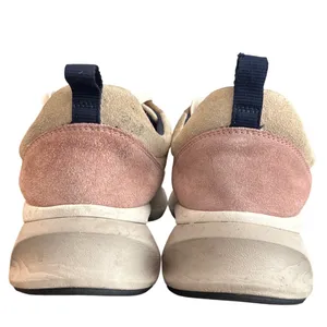 Tory Burch Good Luck Trainer Suede Chunky Sneakers Pink Moon Cream Size 10 thumbnail 5