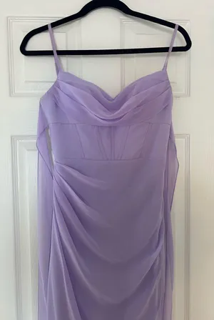 Azazie Kendall x Kylie Maxi Purple Dress thumbnail 2