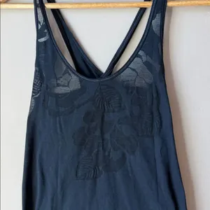 Hollister Sheer Crossback Dark Blue Tank Top thumbnail 2