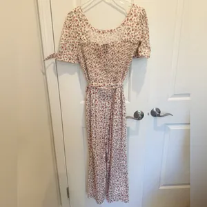 GAL MEETS GLAM Iris Floral Jumpsuit‎ Puff Sleeves Cropped Ankle Length size 8 thumbnail 6