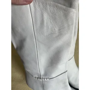 FREE PEOPLE Sz 10 /41 STEVIE MID BOOT IN WHITE Leather thumbnail 11