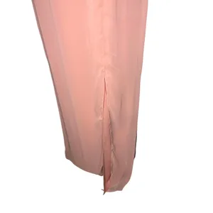 Thread Tie-Back Cutout Trumpet Bridesmaid Gown with Front Slit Desert Rose‎ EUC thumbnail 8