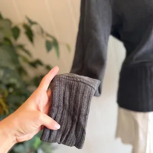 Ralph Lauren Gray Long Sleeve Sweater Ribbed Waist Women's Size Medium thumbnail 2