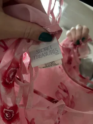 Secret Treasures Vintage sheer floral slip dress thumbnail 3