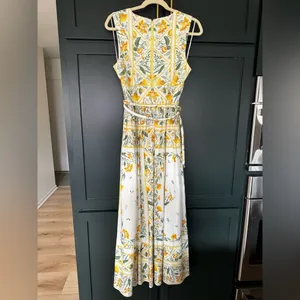 NEW Antonio Melani x Style by Simkins Hannah Poplin V-Neck Belted Maxi Dress ~ 8 thumbnail 10
