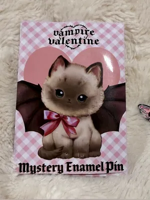 Vampire Valentine Creepy Coquette Blind Bag Enamel Pin thumbnail 1