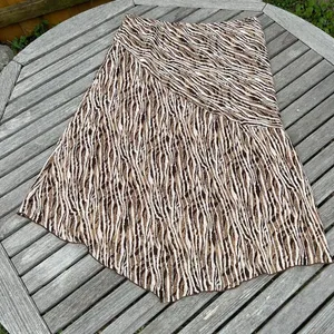 Vintage‎ brown animal print skirt size XL thumbnail 2