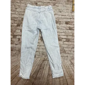 90s Vintage Mom Jeans Size 14 Light Acid Wash High Waisted LA BLUES‎ Classics thumbnail 3