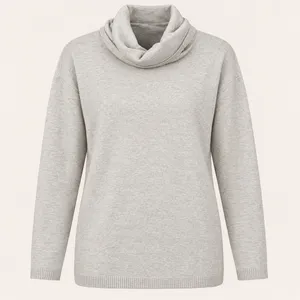 Ariat Lexi Sweater Women Medium Oatmeal Heather Equestrian Cowl Neck Bit Detail thumbnail 1