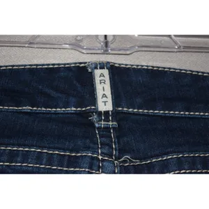 Ariat REAL Bootcut Jeans Womens 30R Dark Wash Studded Embroidered Excellent thumbnail 7