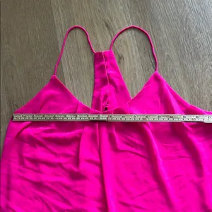 Naked Zebra Women's Fuscia Spaghetti Strap Tank Top Size Large thumbnail 2