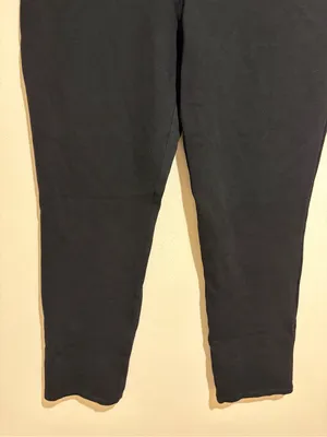 Quince Ultra-Stretch Ponte Straight Leg 4-Pocket Pull-On Pants Black Size Large thumbnail 7