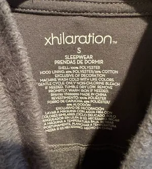 Xhilaration Gray Hooded Onesie Cat thumbnail 3
