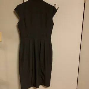 Women's Pencil Stretchy Full Buttoned Dress Gray Sz 8 thumbnail 5