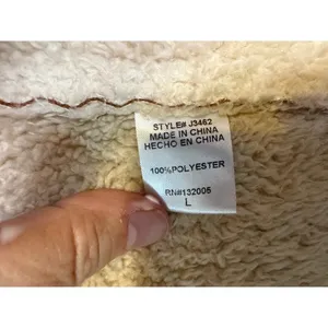 Entro‎ Large Camel Faux suede Sherpa lined Vest thumbnail 4