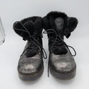 Pajar Penny Snow Boots Canada Waterproof Metallic Silver Faux Fur Winter‎ 38 7.5 thumbnail 6
