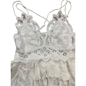 NWT Free‎ People Adella Lace Cami women's sz S white thumbnail 9