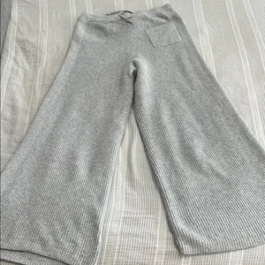 Aerie Light Gray Knit Pants thumbnail 3