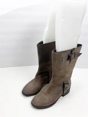 COLE HAAN Brown Full Grain Leather Cowgirl Roper Riding Boots 6.5 Western Rodeo thumbnail 7