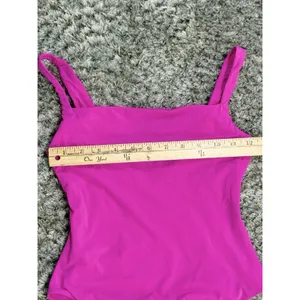 SKIMS Women’s Fits Everybody Square Neck Bodysuit Pink Thong Sleeveless Size S thumbnail 10