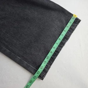 Freemarket Women Black Wide Leg Sailor Jeans Gold Button High Waist Small thumbnail 9