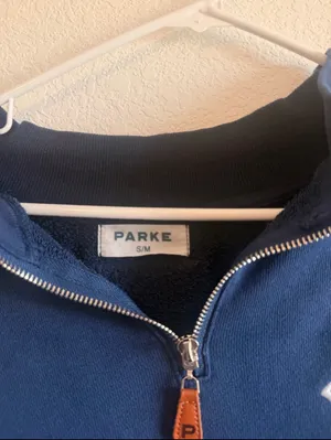 PARKE Blue Quarter Zip thumbnail 3