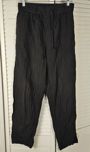 COS Womens Black Gauze Stretch Pants 8‎ thumbnail 1