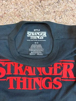 Netflix Embroidered Stranger Things Cropped Tee thumbnail 3