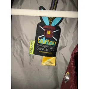 Burton‎ Dryride Women Burgundy Herringbone Snowboard Jacket Hooded Medium thumbnail 8