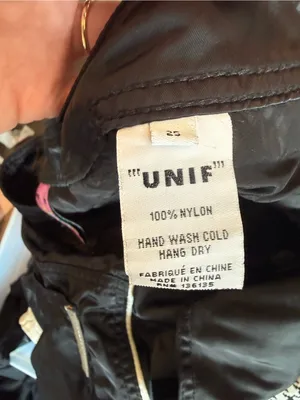UNIF HTTP Pant Black Baggy Streetwear Size 25 Cargo thumbnail 5