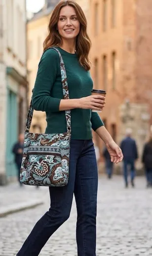 Vera Bradley Floral Patterned Crossbody Bag thumbnail 1