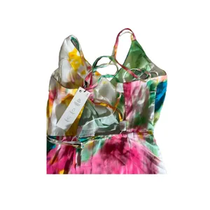 Zara NWT Womens XS Slip Sundress Asymmetrical Cowl Neck Floral Satin Sleeveless thumbnail 3