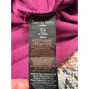 Sweaty Betty Melody Luxe Fleece Sweatshirt in Amaranth Pink Size Small 6 thumbnail 9