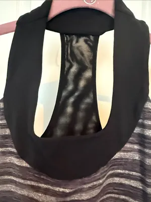 lululemon athletica Scoop Neck Tank - Black Stripes Galore/Black thumbnail 4