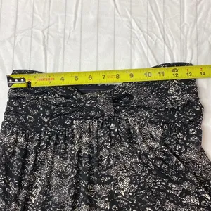 Express Women Black and White Strapless Strapless Top, Lightweight Sheer Top SzS thumbnail 6