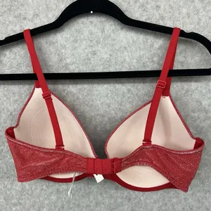 PINK Victoria's Secret Red Pepper Sparkle 34DD Wear Everywhere T-shirt Bra thumbnail 6