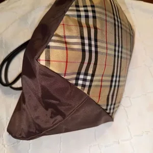 Authentic Burberry Nova Check Blue Label Tote Nylon Bag.(EUC) thumbnail 6