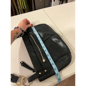 Audrey Brooke Black Genuine Soft Leather Medium Shoulder Bag thumbnail 13