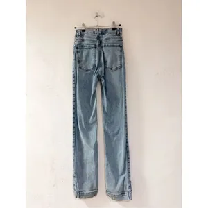 Revice Denim Farrah Super High Rise Jeans Button Hem in Blue Size 28 thumbnail 3