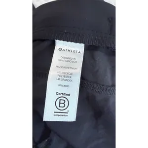 Athleta Black Wide Leg Side Zip Trousers Snap side Pants Size 4 thumbnail 7