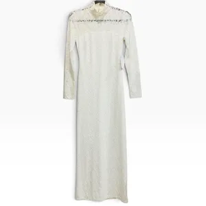 NWT Reformation Otrano Lace Maxi‎ Dress Ivory Mock Neck Long Sleeve Bridal XS 2 thumbnail 4