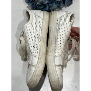Christian Lacroix White Leather‎ Sneakers Perforated Detail Women's thumbnail 6
