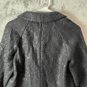 Banana Republic‎ Women’s Black Sequin Wool Blend Blazer Elegant Party Size 6 New thumbnail 2