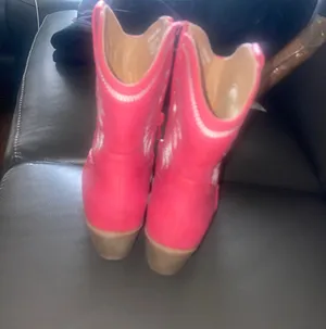 Red Cowboy Boots Size 9 thumbnail 3