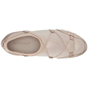 NIB Aerosoles 5.5 Flashy Gold Mesh Mesh Memory Foam Pull On Athleisure Sneakers thumbnail 2