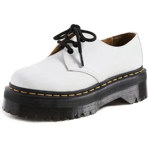 Dr. Martens 1461 Quad Leather Oxfords Platform Shoes White US Mens 7/ Womens 8 thumbnail 2